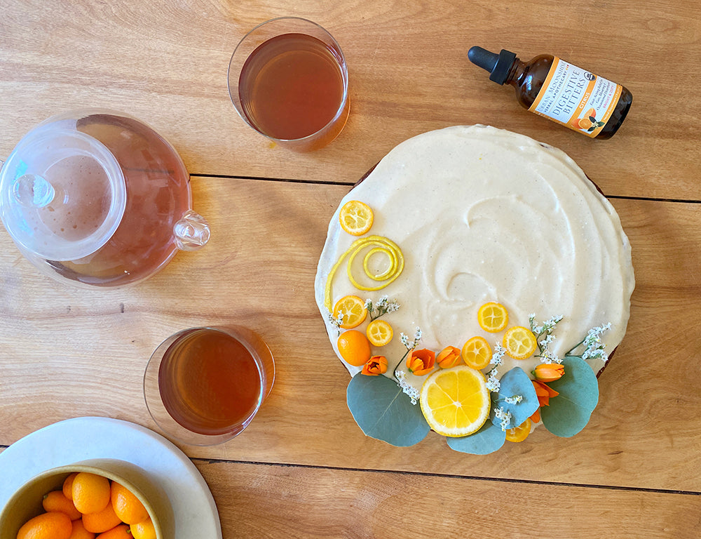 Citrus Olive Oil Cake with Citrus Bitters