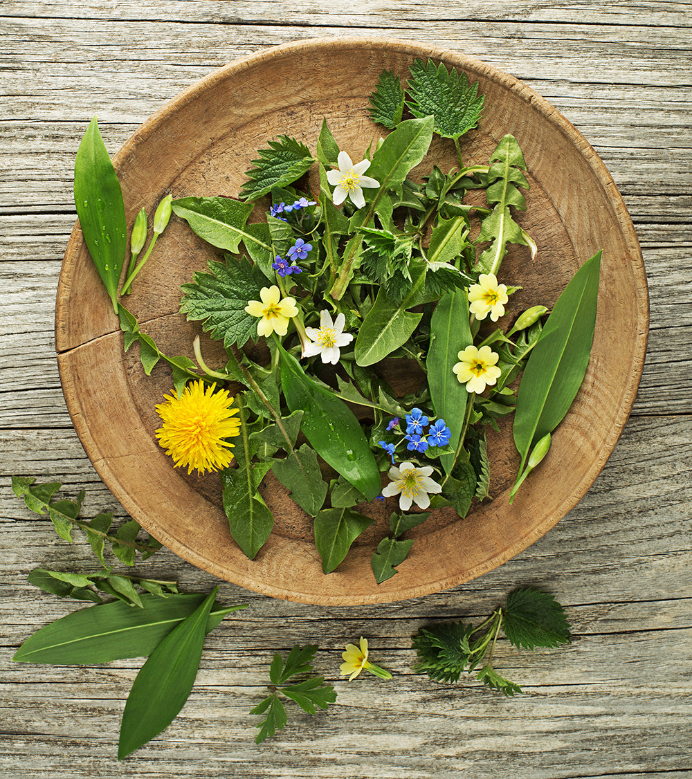 plate of spring edibles