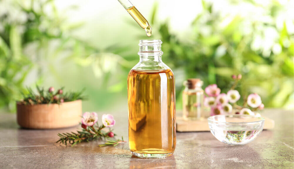 Bottle of Tea Tree Essential Oil