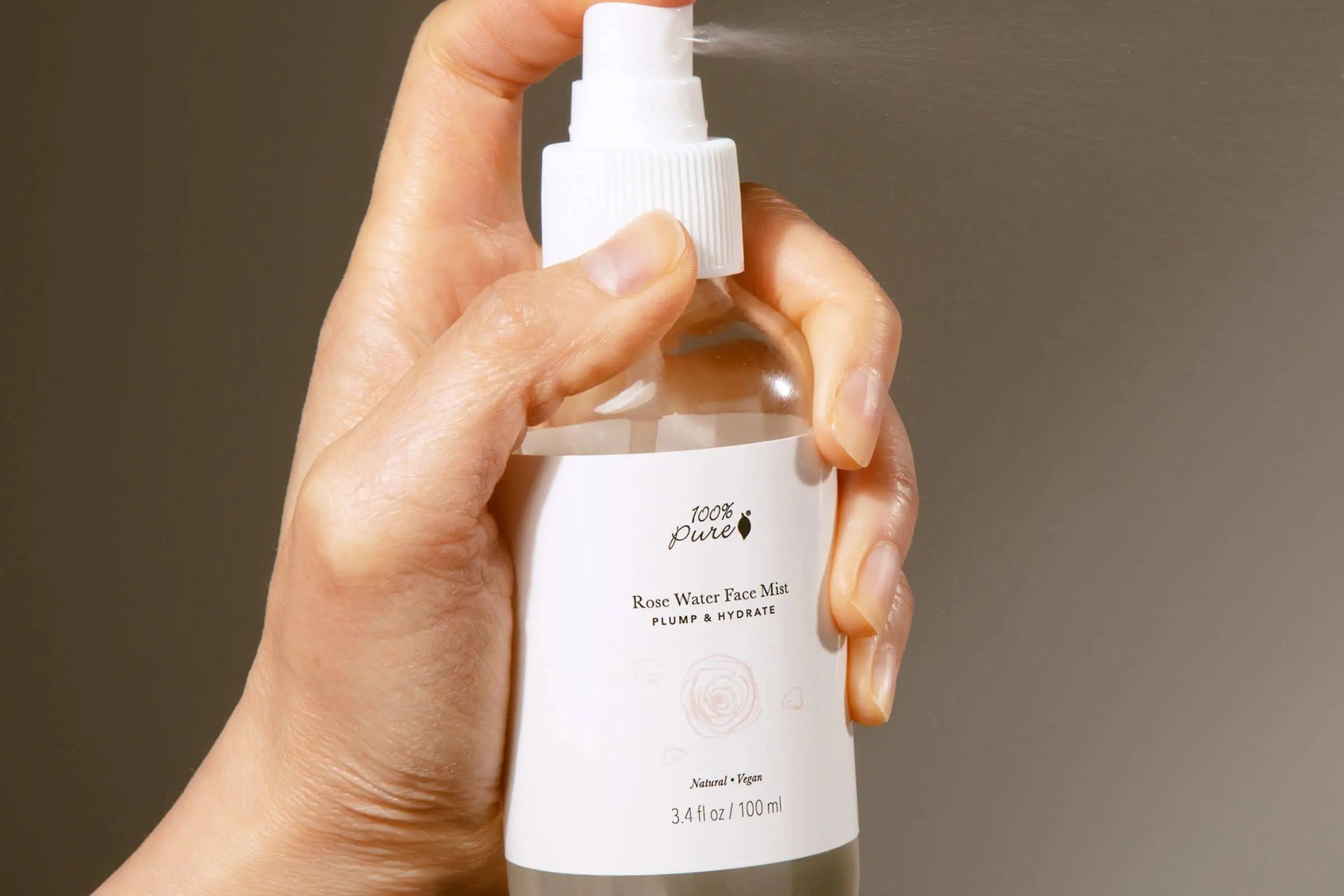 Spray of 100% PURE Rose Water Face Mist